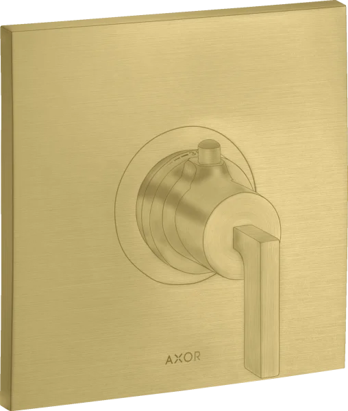 Axor Citterio Thermostatic Mixer Highflow For Concealed Installation With Lever Handle Brushed Brass