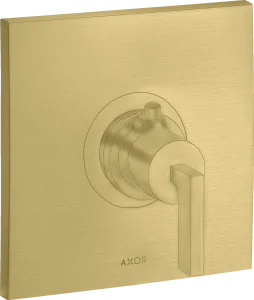 Axor Citterio Thermostatic Shower Mixer Concealed 217 X 187 X 135mm Brass - Brushed