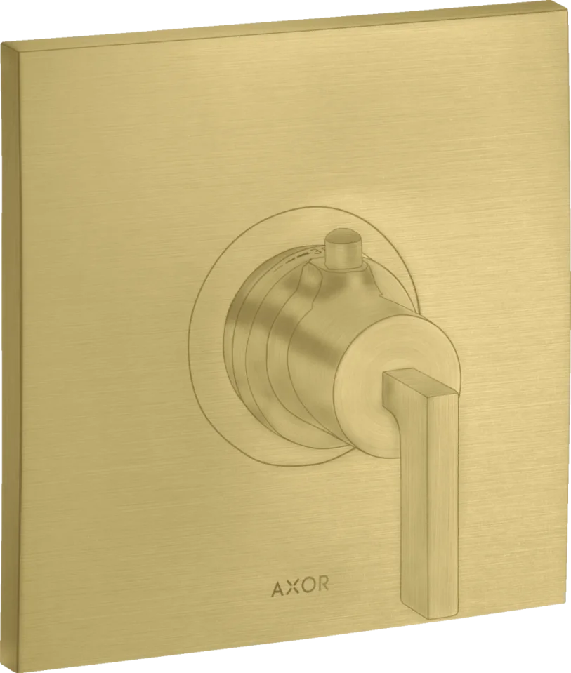 Axor Citterio Thermostatic Shower Mixer Concealed 217 X 187 X 135mm Brass - Brushed product image - Image 1