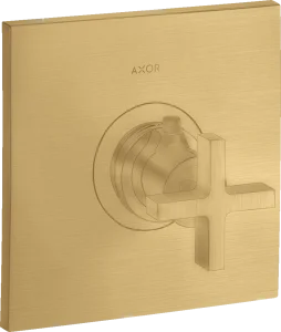 Axor Citterio Thermostatic Shower Mixer Concealed 217 X 187 X 135mm Gold - Brushed