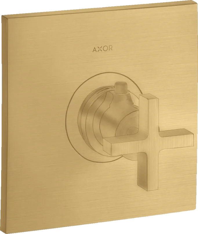 Axor Citterio Thermostatic Shower Mixer Concealed 217 X 187 X 135mm Gold - Brushed product image - Image 1