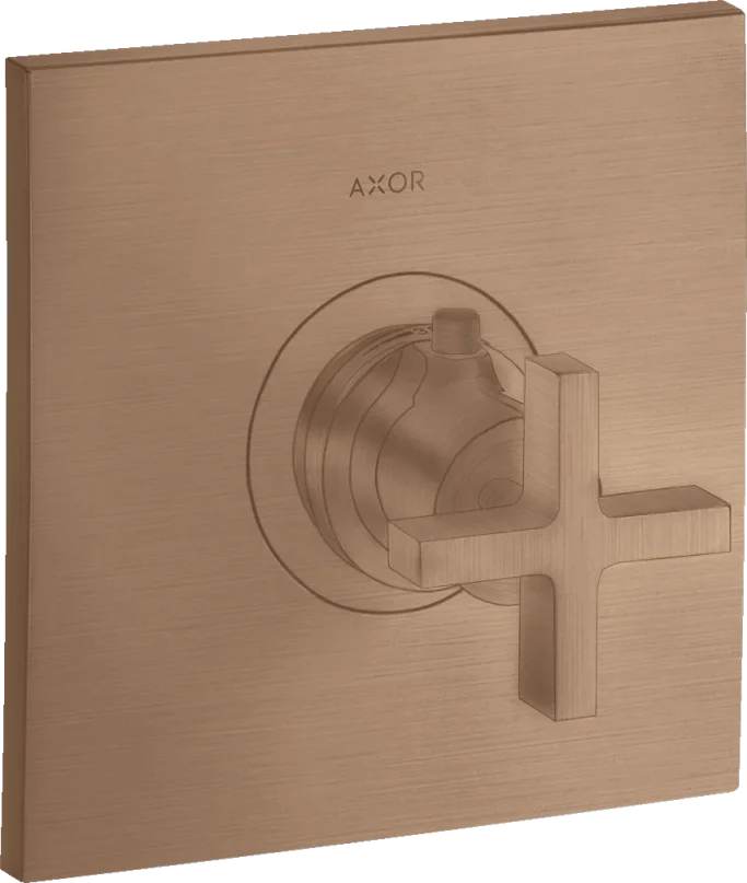 Axor Citterio Thermostatic Shower Mixer Concealed 217 X 187 X 135mm Rose Gold/gold - Brushed product image - Image 1