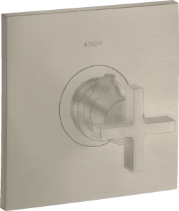 Axor Citterio Thermostatic Mixer Highflow For Concealed Installation With Cross Handle Brushed Nickel