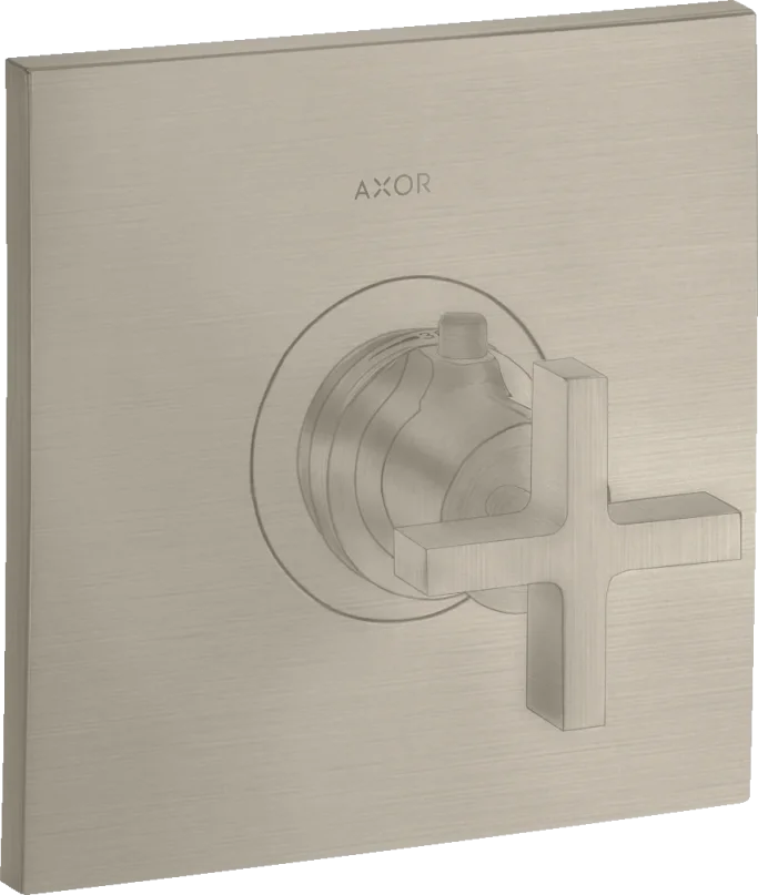Axor Citterio Thermostatic Shower Mixer Concealed 217 X 187 X 135mm Nickel - Brushed product image - Image 1