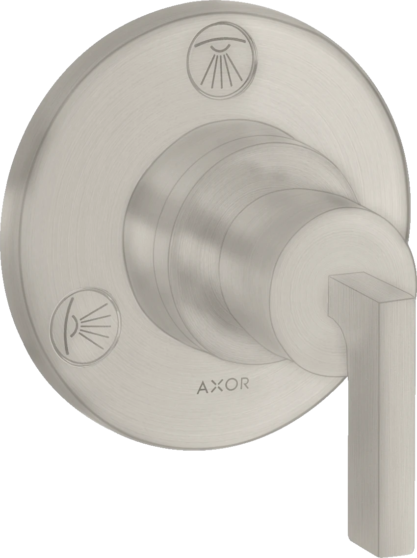 Axor Citterio Manual Shut-off & Diverter Valves 130 X 110 X 87mm Stainless Steel