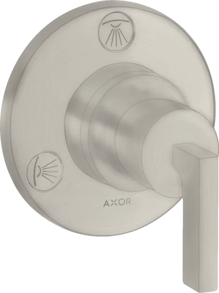 Axor Citterio Manual Shut-off & Diverter Valves 130 X 110 X 87mm Stainless Steel