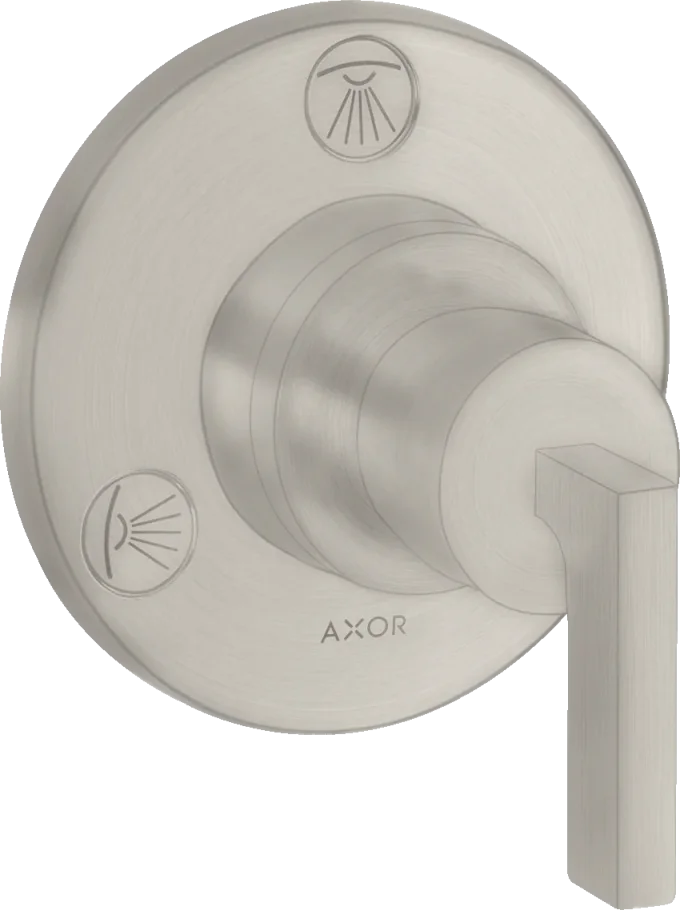 Axor Citterio Manual Shut-off & Diverter Valves 130 X 110 X 87mm Stainless Steel product image - Image 1