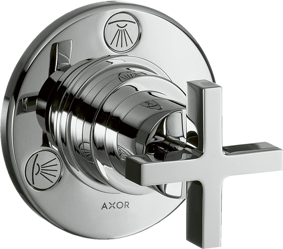Axor Citterio Manual Shut-off & Diverter Valves 130 X 110 X 87mm Chrome