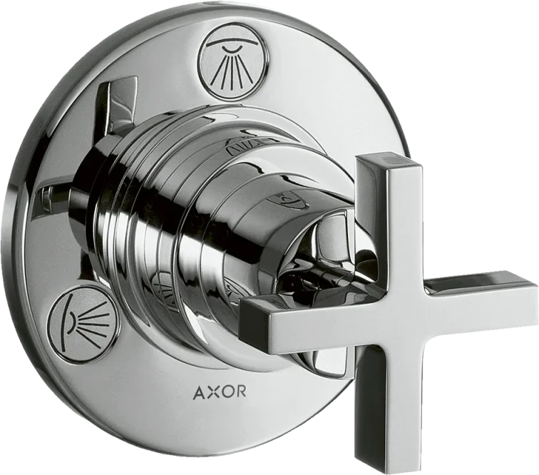 Axor Citterio Manual Shut-off & Diverter Valves 130 X 110 X 87mm Chrome product image - Image 1