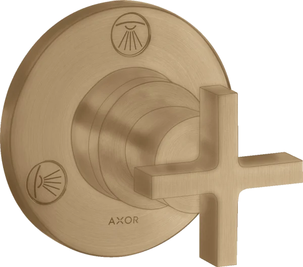 Axor Citterio Manual Shut-off & Diverter Valves 130 X 110 X 87mm Bronze - Brushed