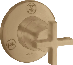 Axor Citterio Manual Shut-off & Diverter Valves 130 X 110 X 87mm Bronze - Brushed