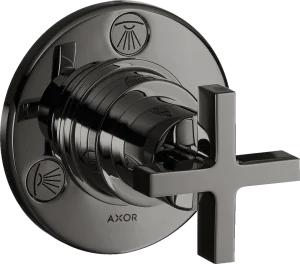 Axor Citterio Manual Shut-off & Diverter Valves 130 X 110 X 87mm Gunmetal/chrome - Polished