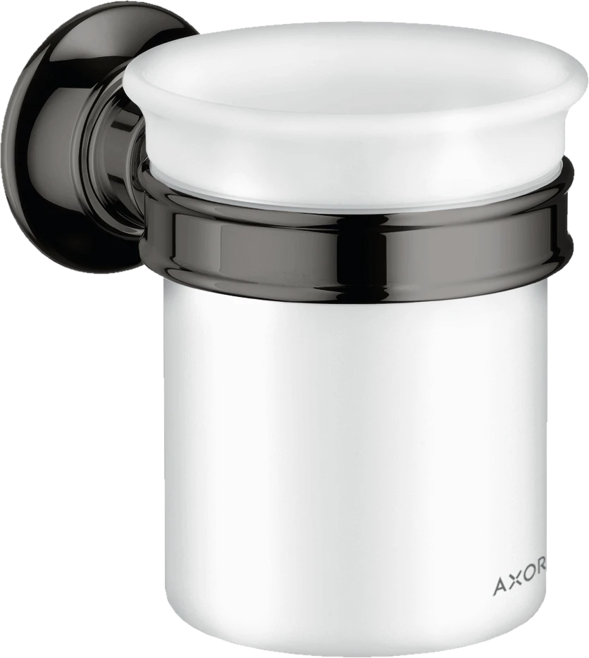 Axor Montreux Tooth Brush Tumbler 180 X 150 X 80mm Gunmetal/chrome - Polished