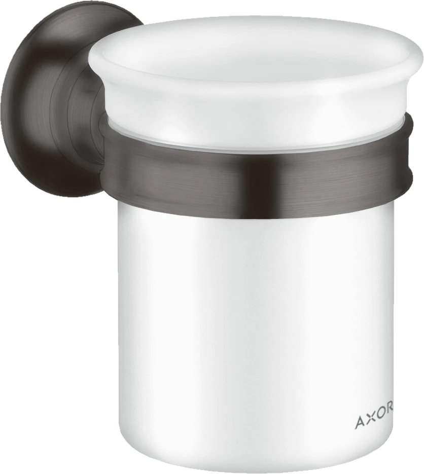 Axor Montreux Tooth Brush Tumbler 180 X 150 X 80mm Gunmetal/chrome - Brushed
