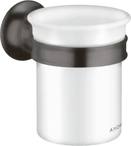 Axor Montreux Tooth Brush Tumbler 180 X 150 X 80mm Gunmetal/chrome - Brushed