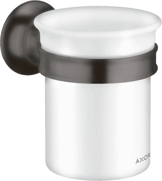 Axor Montreux Tooth Brush Tumbler 180 X 150 X 80mm Gunmetal/chrome - Brushed product image - Image 1