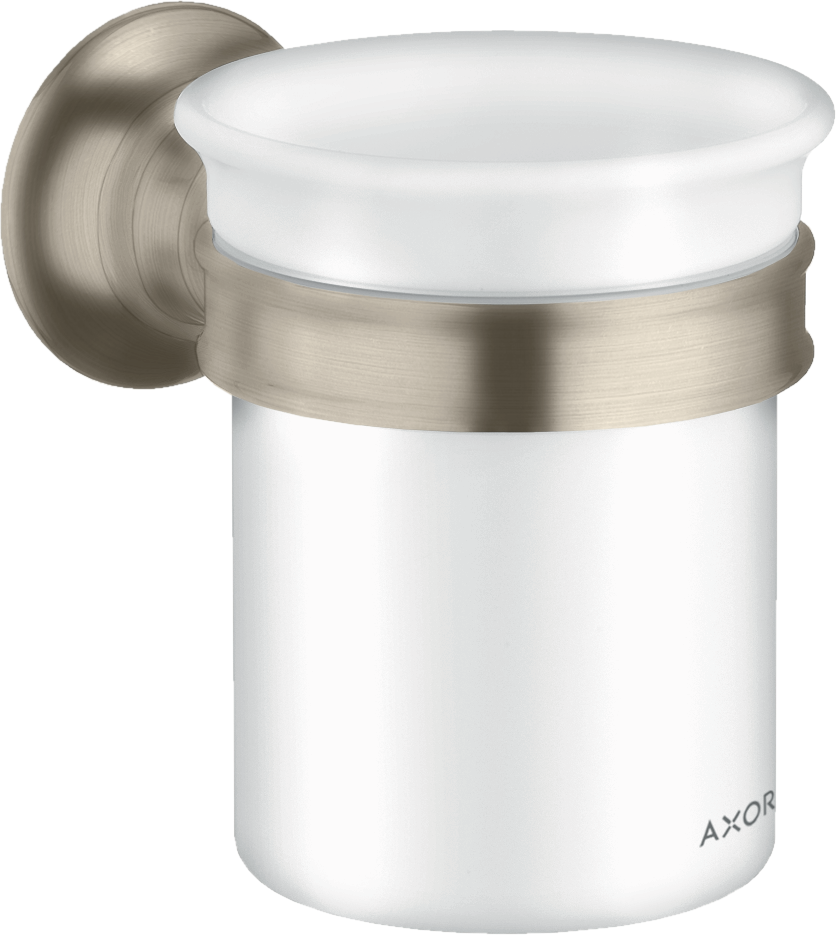 Axor Montreux Tooth Brush Tumbler 180 X 150 X 80mm Nickel - Brushed product image - Image 1