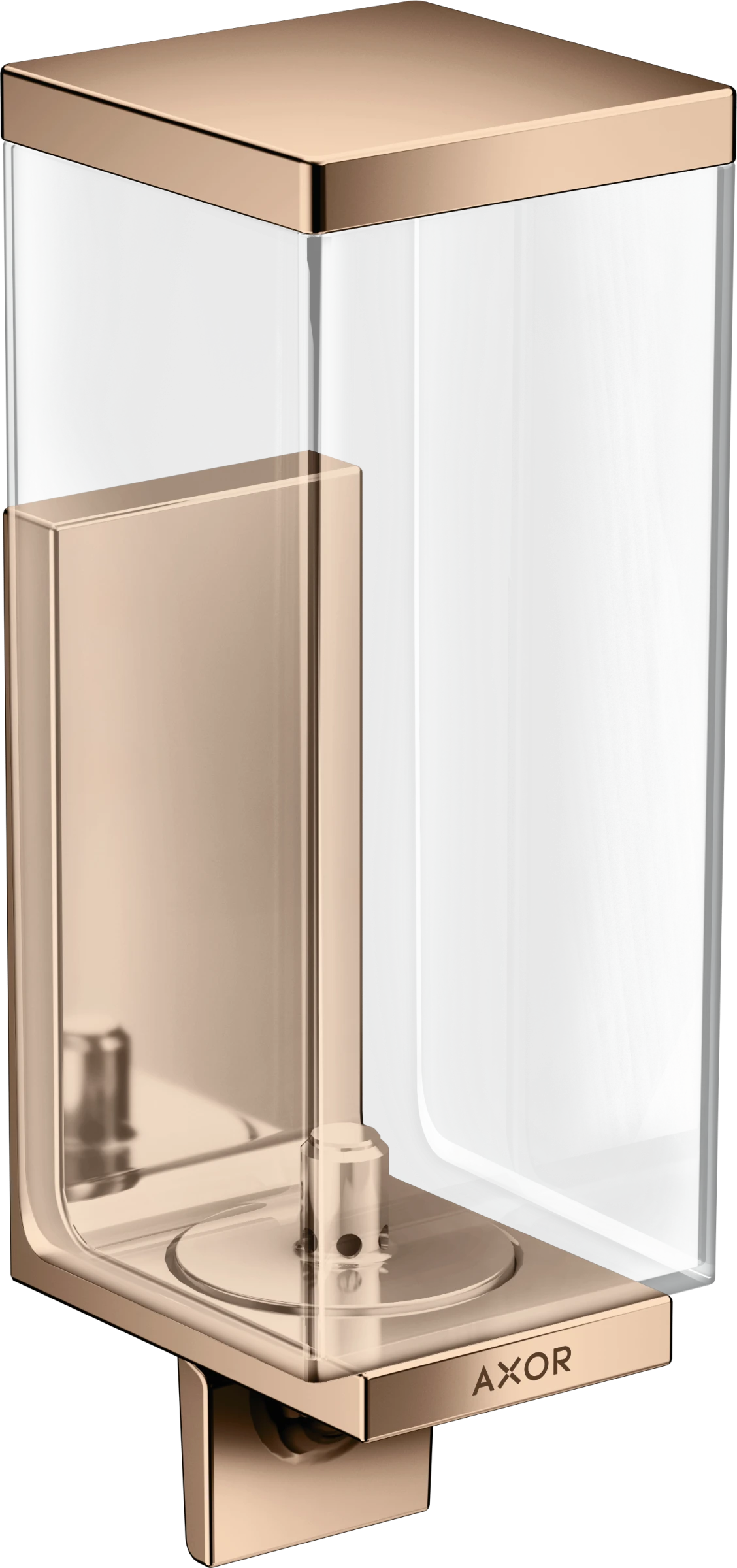 Axor Universal Rectangular Lotion Dispenser 255 X 185 X 180mm Rose Gold/gold - Polished