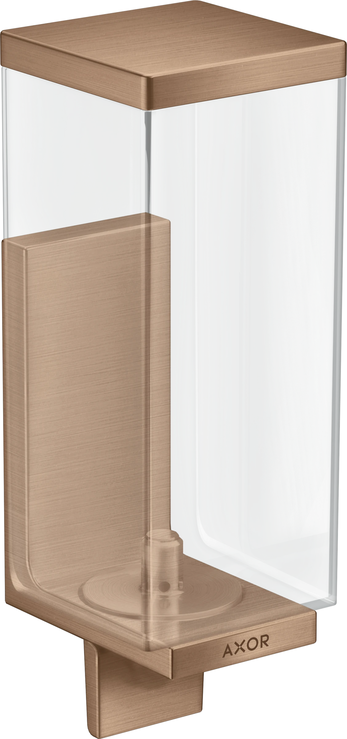 Axor Universal Rectangular Lotion Dispenser 255 X 185 X 180mm Rose Gold/gold - Brushed