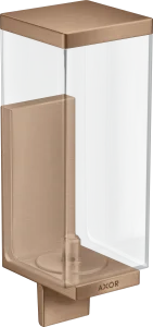 Axor Universal Rectangular Lotion Dispenser 255 X 185 X 180mm Rose Gold/gold - Brushed