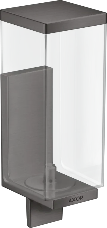 Axor Universal Rectangular Lotion Dispenser 255 X 185 X 180mm Gunmetal/chrome - Brushed product image - Image 1