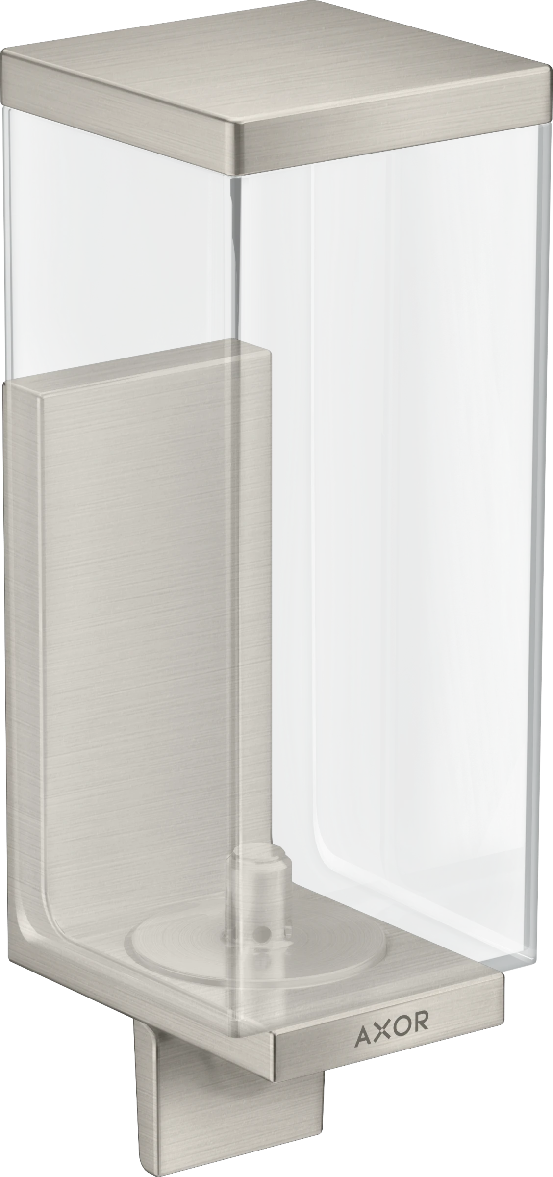 Axor Universal Rectangular Lotion Dispenser 255 X 185 X 180mm Stainless Steel