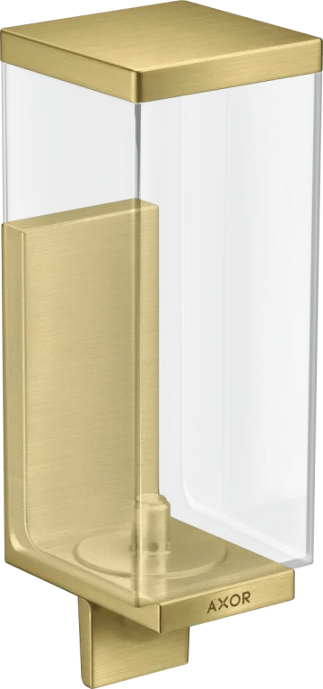 Axor Universal Rectangular Lotion Dispenser 255 X 185 X 180mm Brass - Brushed product image - Image 1