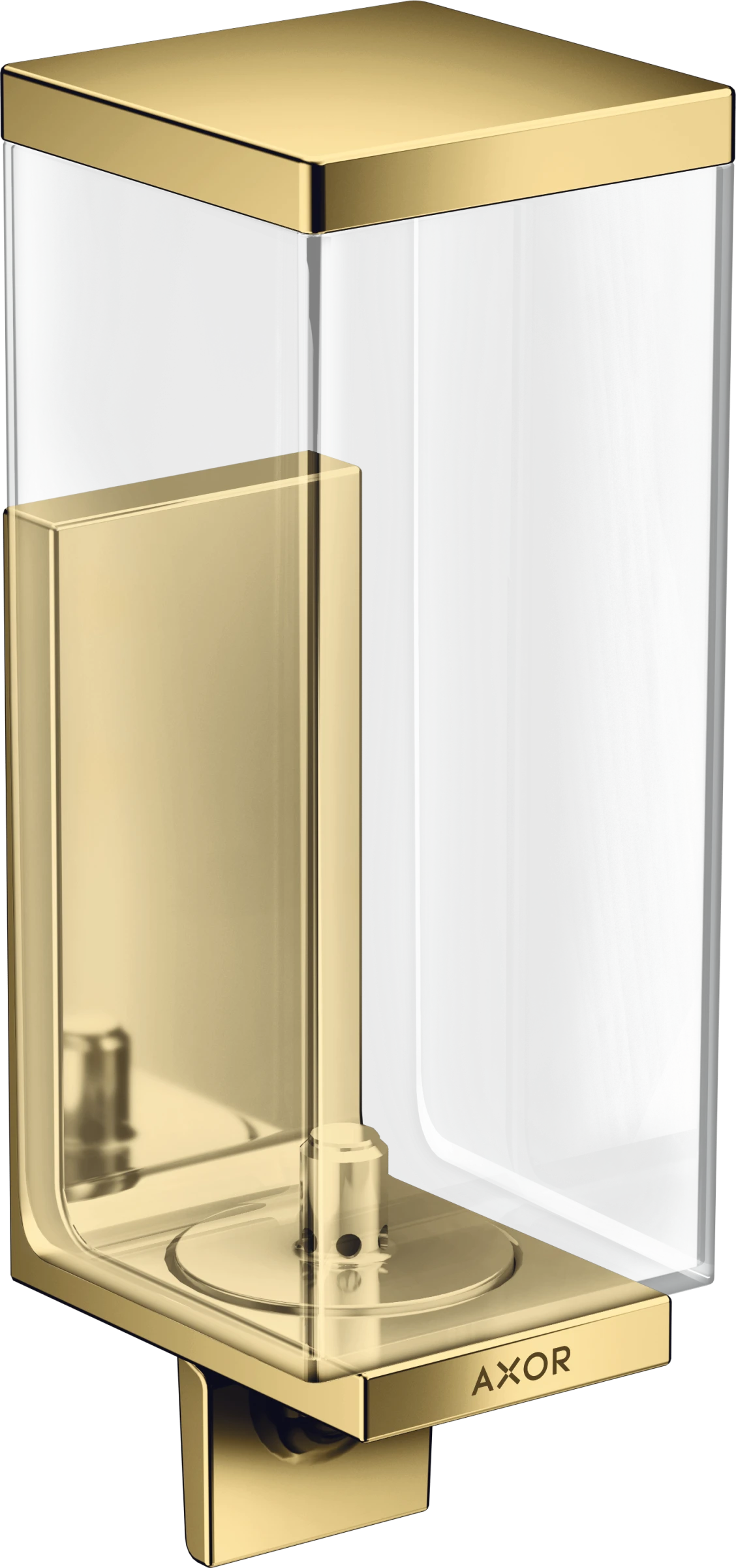 Axor Universal Rectangular Lotion Dispenser 255 X 185 X 180mm Gold - Polished
