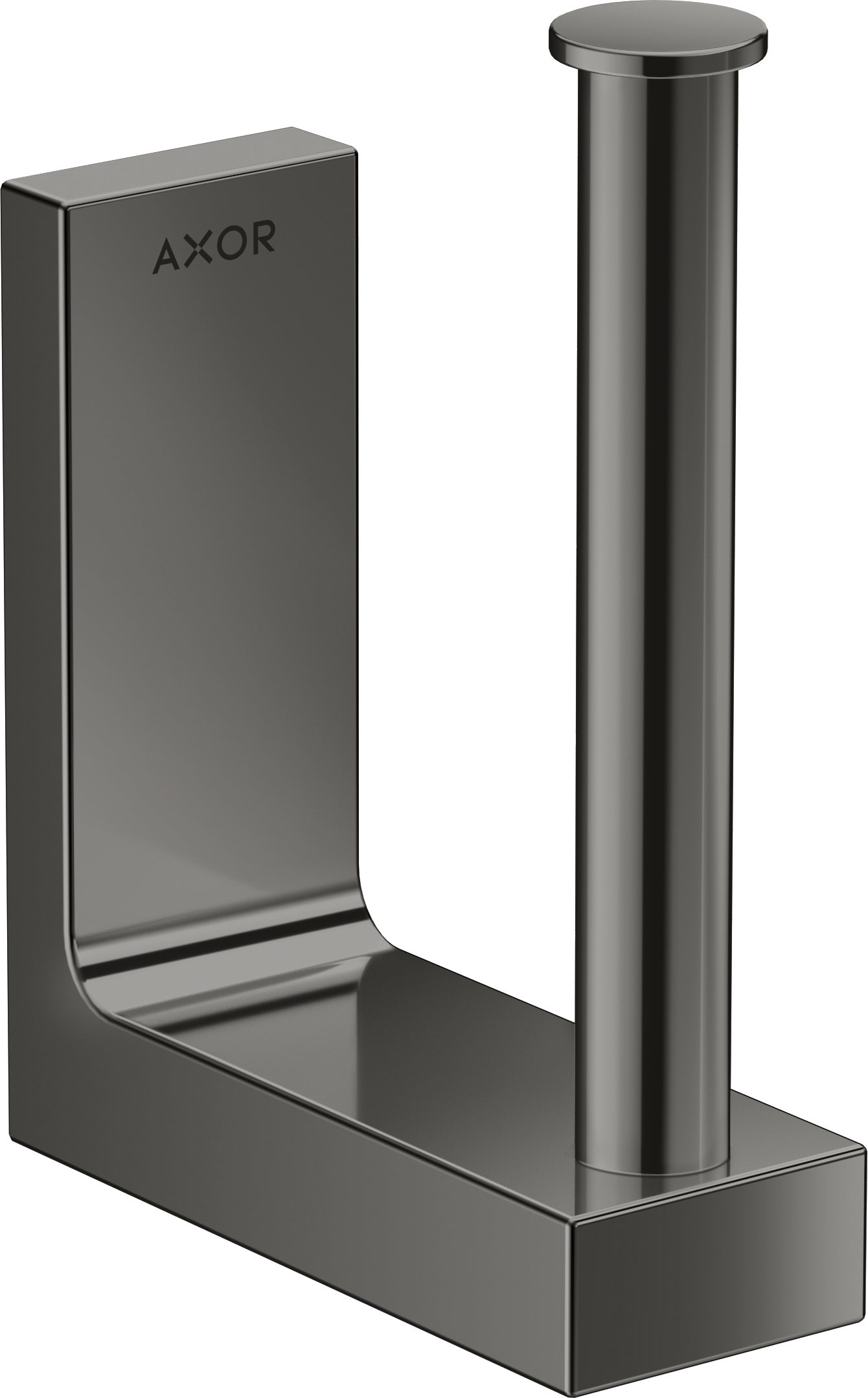 Axor Universal Rectangular Toilet Roll Holders 181 X 162 X 70mm Gunmetal/chrome - Polished