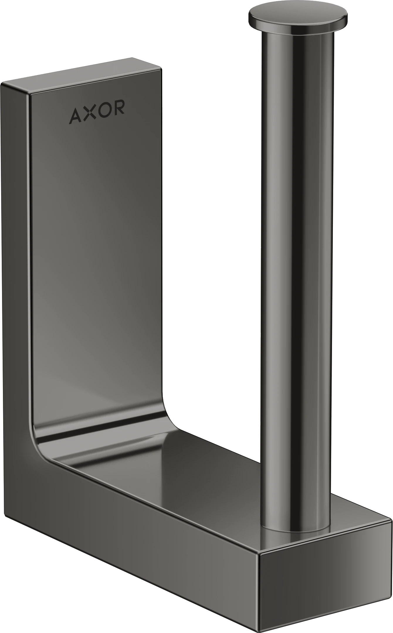 Axor Universal Rectangular Toilet Roll Holders 181 X 162 X 70mm Gunmetal/chrome - Polished
