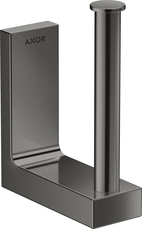 Axor Universal Rectangular Toilet Roll Holders 181 X 162 X 70mm Gunmetal/chrome - Polished product image - Image 1