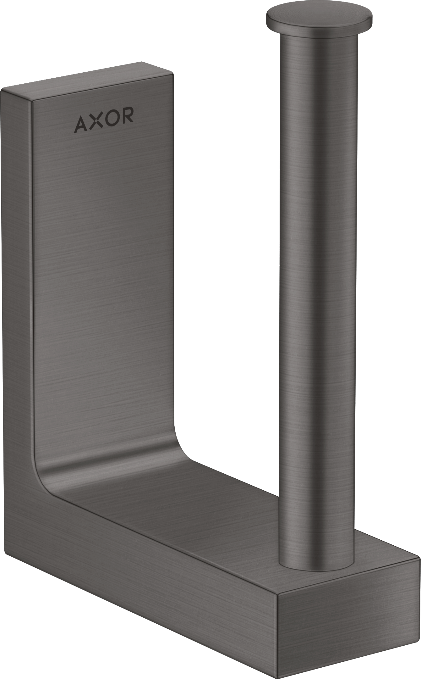 Axor Universal Rectangular Toilet Roll Holders 181 X 162 X 70mm Gunmetal/chrome - Brushed