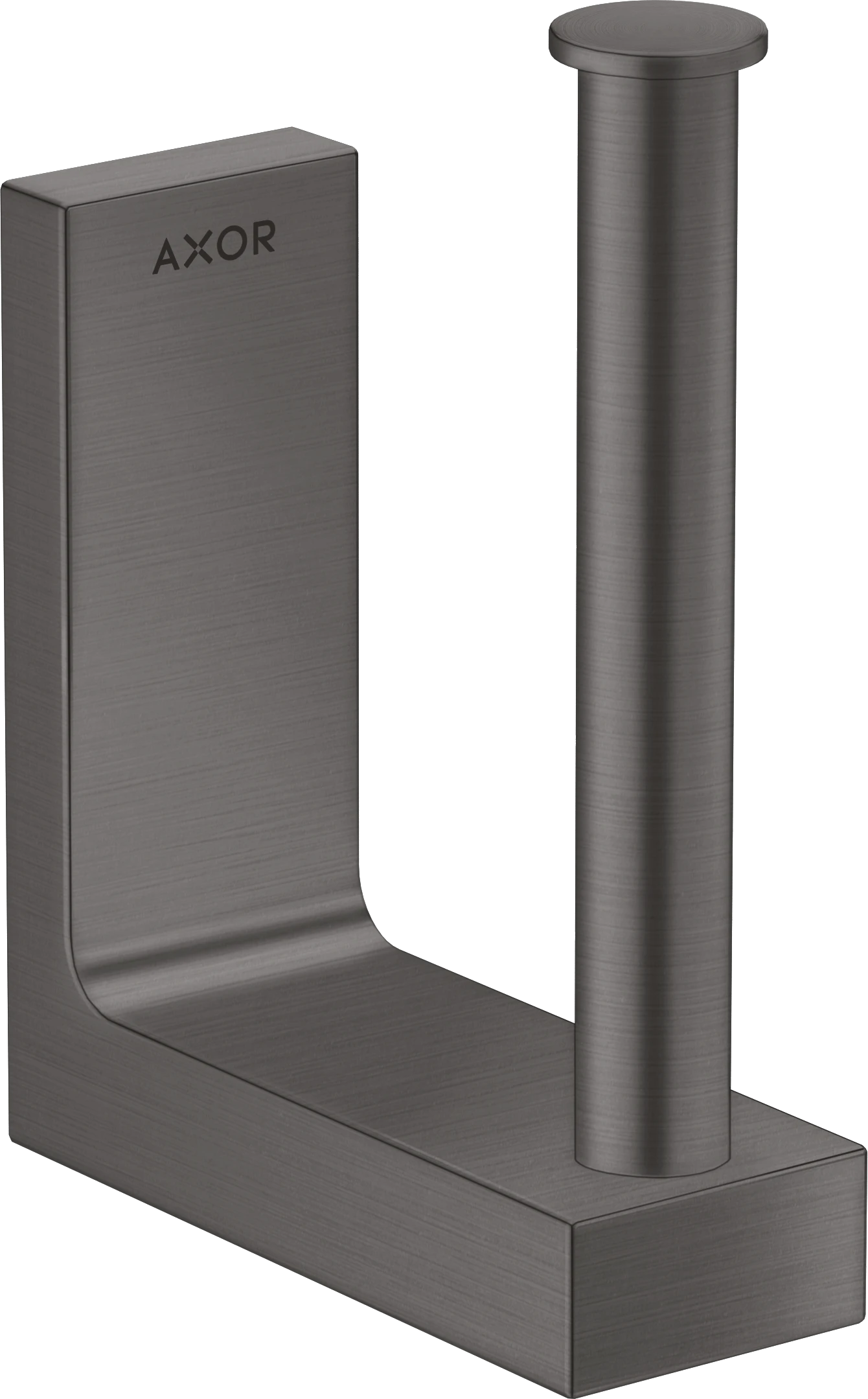 Axor Universal Rectangular Toilet Roll Holders 181 X 162 X 70mm Gunmetal/chrome - Brushed