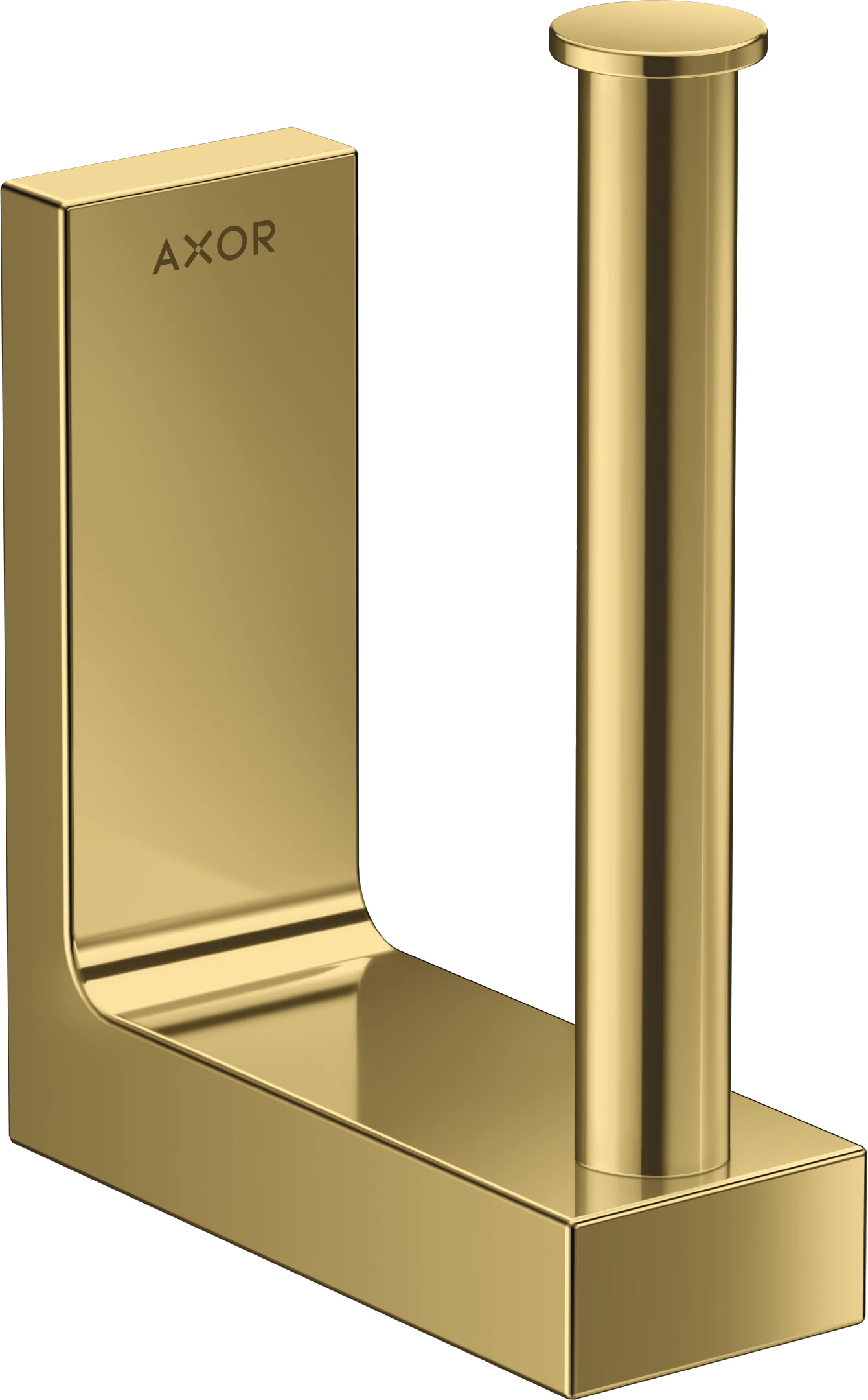 Axor Universal Rectangular Toilet Roll Holders 181 X 162 X 70mm Gold - Polished