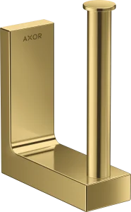 Axor Universal Rectangular Toilet Roll Holders 181 X 162 X 70mm Gold - Polished