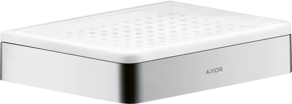 Axor Universal Softsquare Soap Dishes /-basket 222 X 184 X 133mm Chrome product image - Image 1