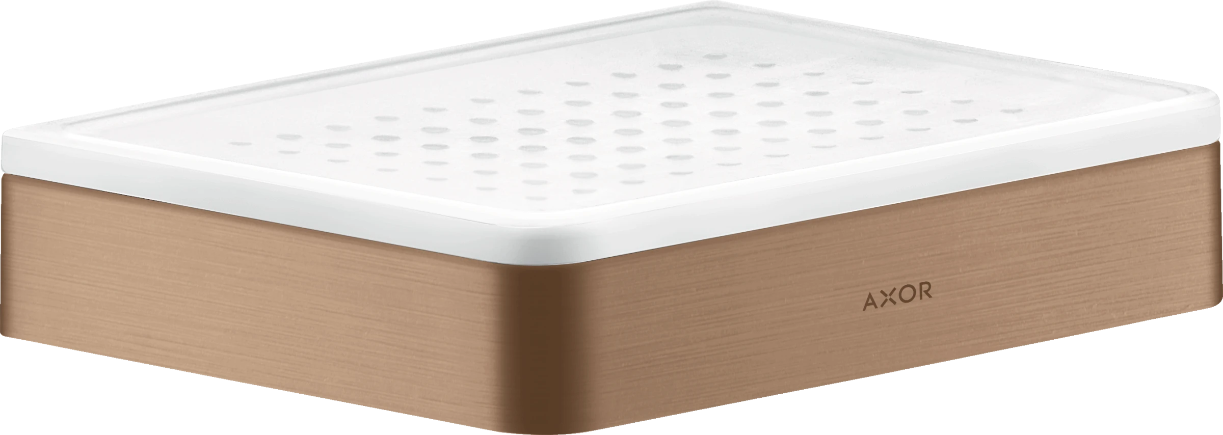 Axor Universal Softsquare Soap Dishes /-basket 210 X 182 X 135mm Rose Gold/gold - Brushed