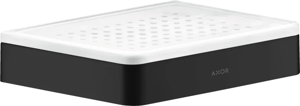 Axor Universal Softsquare Soap Dishes /-basket 215 X 185 X 133mm Black - Matt product image - Image 1