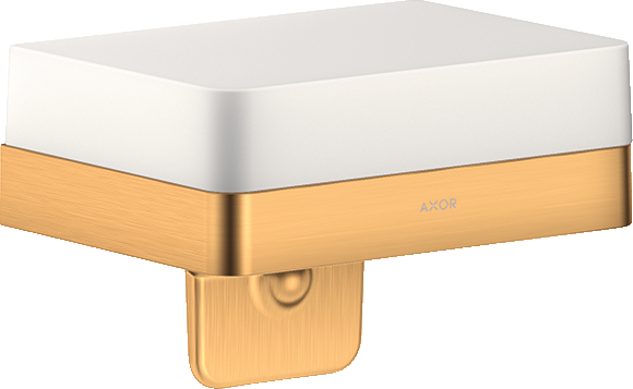 Axor Universal Softsquare Lotion Dispenser 225 X 190 X 130mm Gold - Brushed