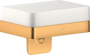 Axor Universal Softsquare Lotion Dispenser 225 X 190 X 130mm Gold - Brushed