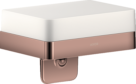 Axor Universal Softsquare Lotion Dispenser 225 X 190 X 130mm Rose Gold/gold - Polished