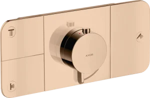 Axor One Thermostatic Shower Mixer Concealed 450 X 230 X 255mm Rose Gold/gold - Polished