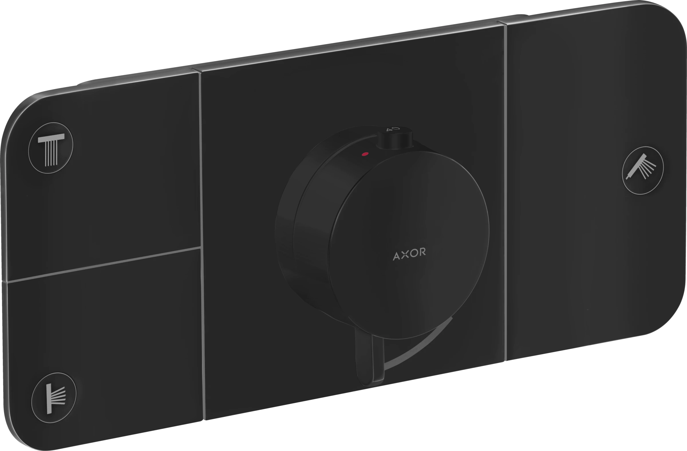 Axor One Thermostatic Module For Concealed Installation For 3 Outlets Matt Black