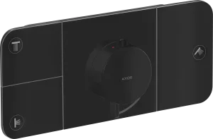 Axor One Thermostatic Module For Concealed Installation For 3 Outlets Matt Black
