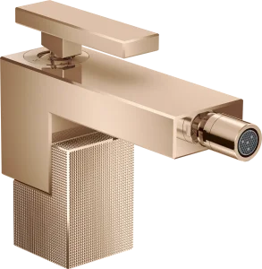 Axor Edge Single Lever Bidet Mixer With Push-open Waste - Diamond Cut