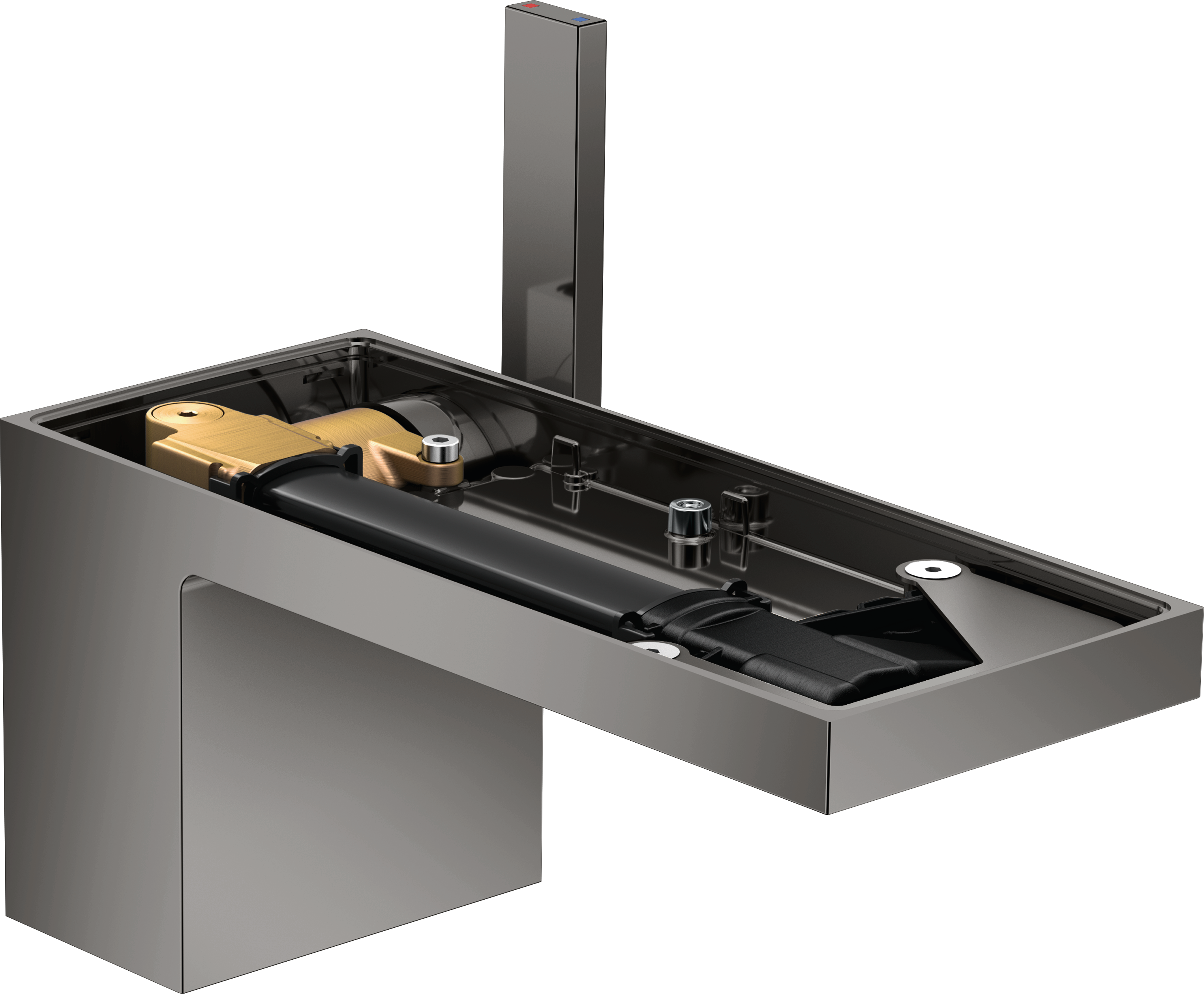 Axor Myedition Manual Mixers 345 X 270 X 140mm Gunmetal/chrome - Polished