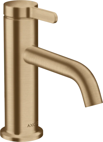 Axor One Single Lever Basin Mixer 70 With Lever Handle And Waste Set Brushed Bronze
