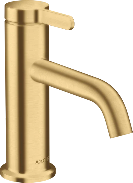 Axor One Single Lever Basin Mixer 70 With Lever Handle And Waste Set Brushed Gold Optic