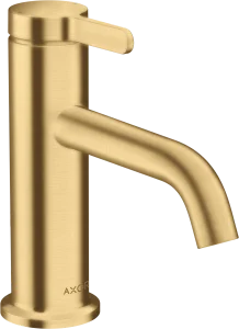 Axor One Single Lever Basin Mixer 70 With Lever Handle And Waste Set Brushed Gold Optic