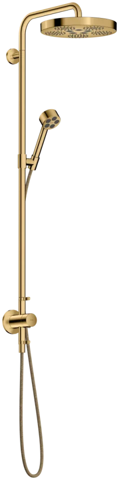 Axor One Showerpipes With Thermostatic Mixer 1015 X 350 X 170mm Gold - Polished product image - Image 1